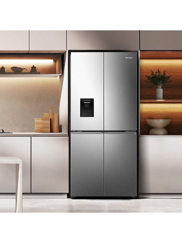 Hisense PureFlat Slim RQ5P470SMIE Total No Frost American Fridge Freezer with My Fresh Choice zone - Stainless Steel - Image 3